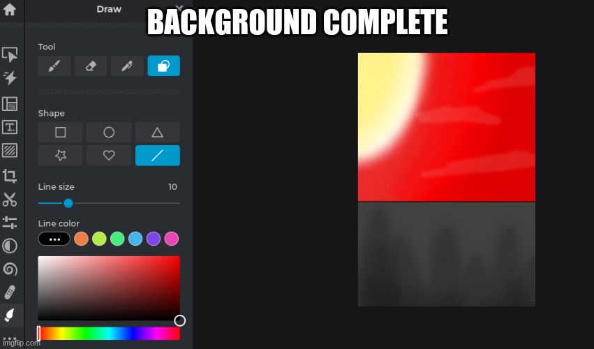 BACKGROUND COMPLETE | made w/ Imgflip meme maker