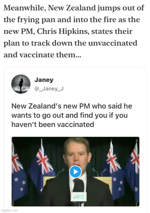 What the heck has happened to New Zealand?!  Could this Bat$hit Craziness spread here? | image tagged in memes,frying pan fire,totalitarian tyranny,thats the plan that they all have,only the 2nd amendment protects us,fjb voters | made w/ Imgflip meme maker