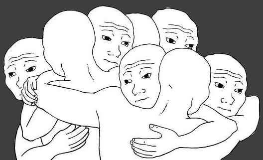 I know that feel group hug Blank Meme Template