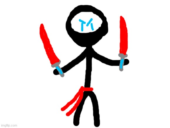 i made a badass stickman (nobody knows his name, but he says his codename  is SN) - Imgflip