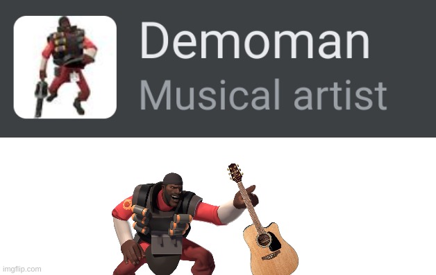 image tagged in demoman,tf2,music | made w/ Imgflip meme maker
