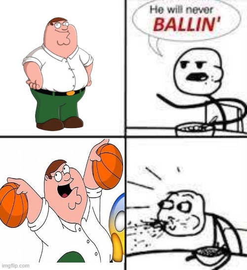 he will never balllin | image tagged in he will never balllin | made w/ Imgflip meme maker
