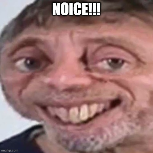 Noice | NOICE!!! | image tagged in noice | made w/ Imgflip meme maker