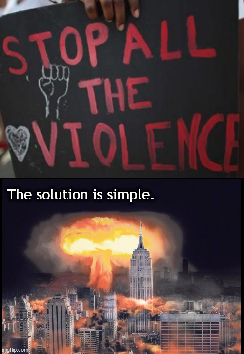 When the cure is terminal | The solution is simple. | image tagged in memes,dark humor | made w/ Imgflip meme maker