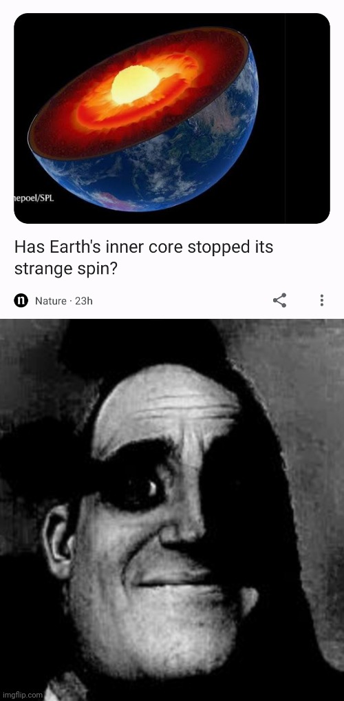 That would mean that there is no magnetic field to stop the solar winds. | image tagged in earth,mr incredible,the incredibles,hmmm,scary,memecraftia | made w/ Imgflip meme maker