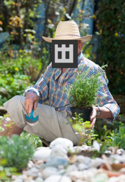 Herb in the Garden | image tagged in herb in the garden | made w/ Imgflip meme maker