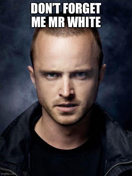 Jesse Pinkman | DON’T FORGET ME MR WHITE | image tagged in jesse pinkman | made w/ Imgflip meme maker