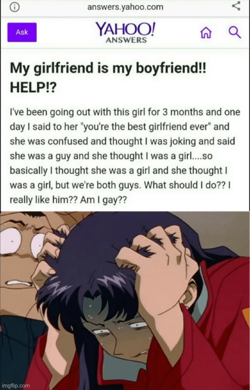 WHAT?!?!?! | image tagged in memes,boyfriend,girlfriend,yahoo,funny,what | made w/ Imgflip meme maker