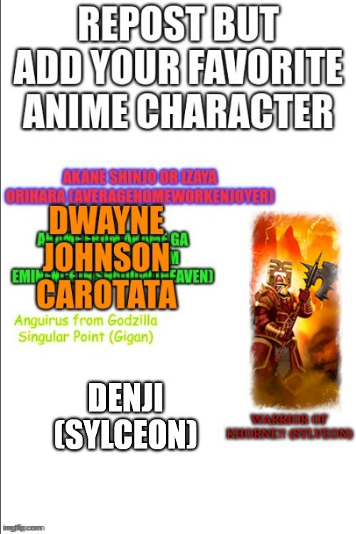 DENJI (SYLCEON) | made w/ Imgflip meme maker