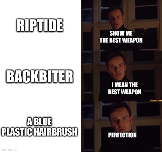 Rachel's perspective on weapons. Imgflip