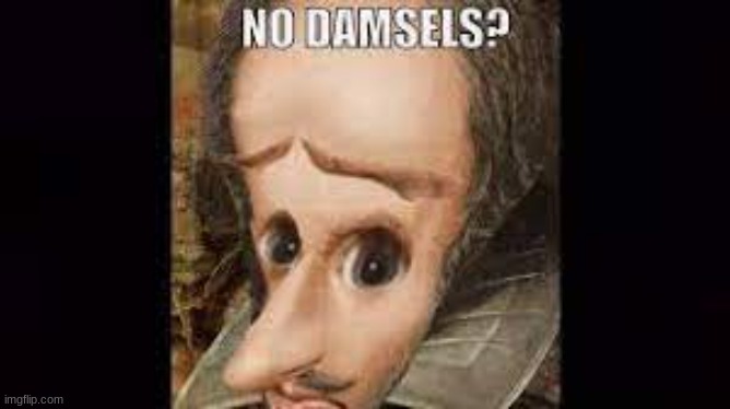 no damsels? | image tagged in memes | made w/ Imgflip meme maker