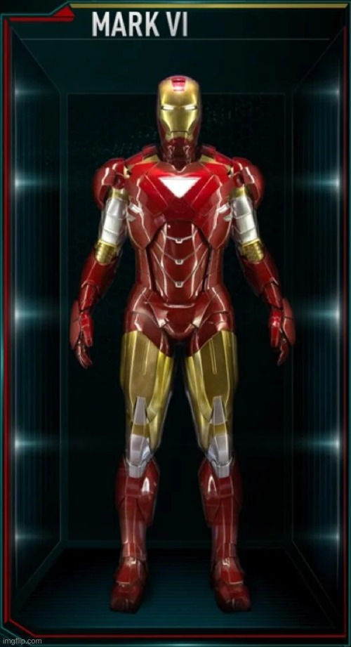 Time for your daily 5 iron man suits (iron man mk 6) | image tagged in iron man | made w/ Imgflip meme maker