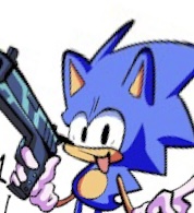 High Quality Sonic Armed Blank Meme Template