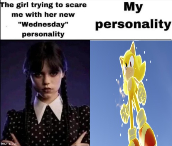 Frontiersstatus | image tagged in the girl trying to scare me with her new wednesday personality | made w/ Imgflip meme maker