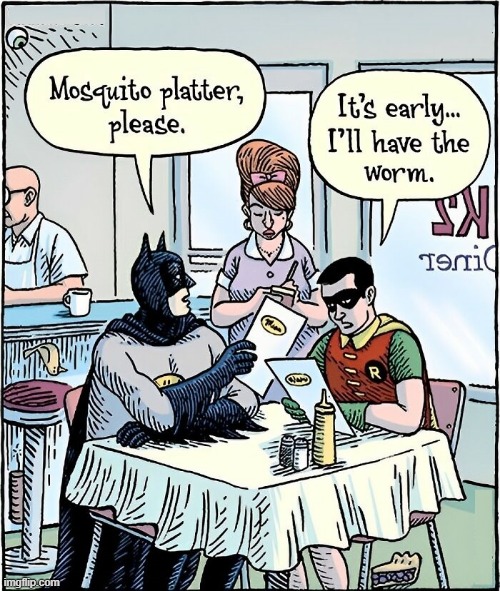 Batman and Robin Eat Out | image tagged in batman and robin | made w/ Imgflip meme maker