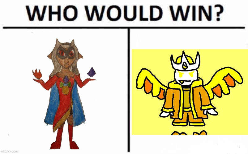 inkmatas would win, but she'd have some trouble | image tagged in memes,who would win | made w/ Imgflip meme maker