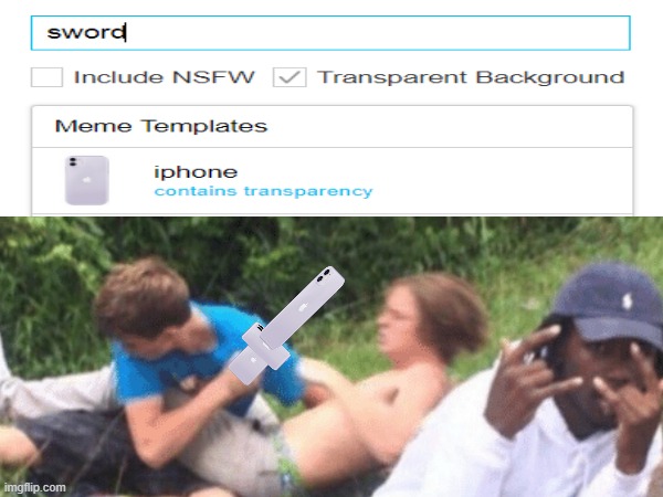 Sword'o phones | image tagged in sword,iphone,what | made w/ Imgflip meme maker