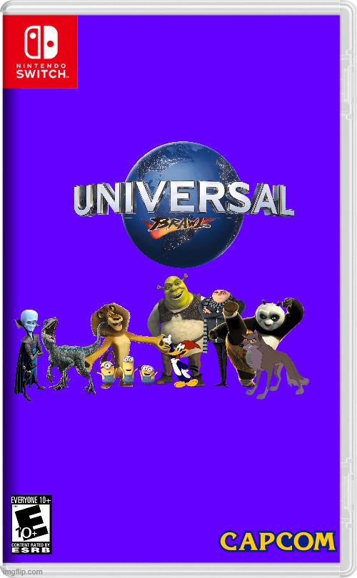 universal should make their own smash bros style fighting game | image tagged in nintendo switch,universal studios,dreamworks,illumination,jurrasic park,woody woodpecker | made w/ Imgflip meme maker