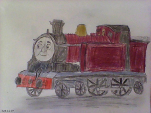 Red Ted | image tagged in thomas the tank engine,drawing | made w/ Imgflip meme maker