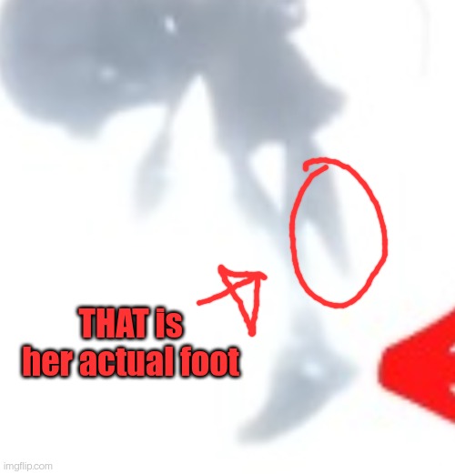 THAT is her actual foot | made w/ Imgflip meme maker