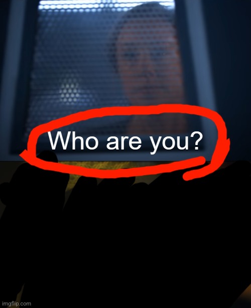 Who are you? | image tagged in who are you | made w/ Imgflip meme maker