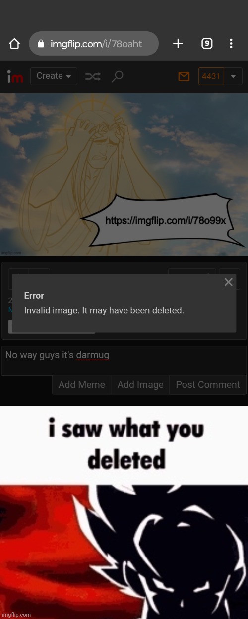 image tagged in i saw what you deleted | made w/ Imgflip meme maker