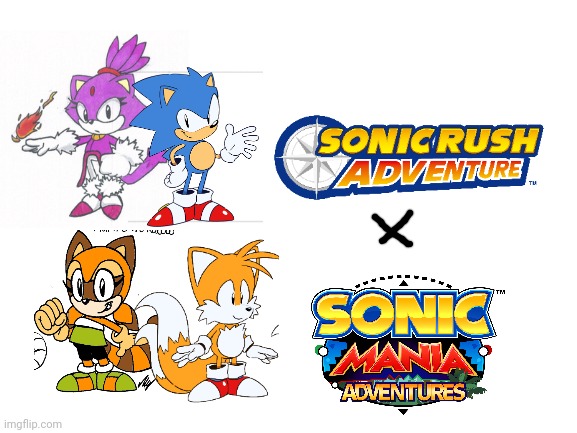 New Sonic Rush Adventure | image tagged in blank white template,sonic mania,sonic mania adventures,sonic rush adventure,sega,nintendo ds | made w/ Imgflip meme maker
