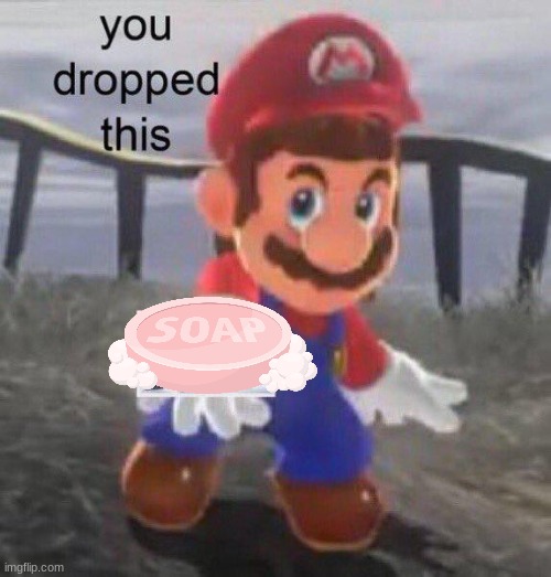 Mario You dropped this | image tagged in mario you dropped this | made w/ Imgflip meme maker