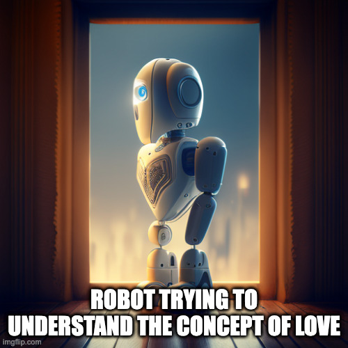 Robot trying to understand the concept of love