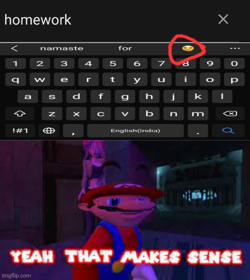 The cry emoji says alot | image tagged in yeah that makes sense | made w/ Imgflip meme maker
