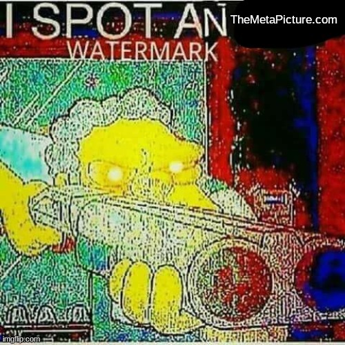 I SPOT AN x WATERMARK | TheMetaPicture.com | image tagged in i spot an x watermark | made w/ Imgflip meme maker