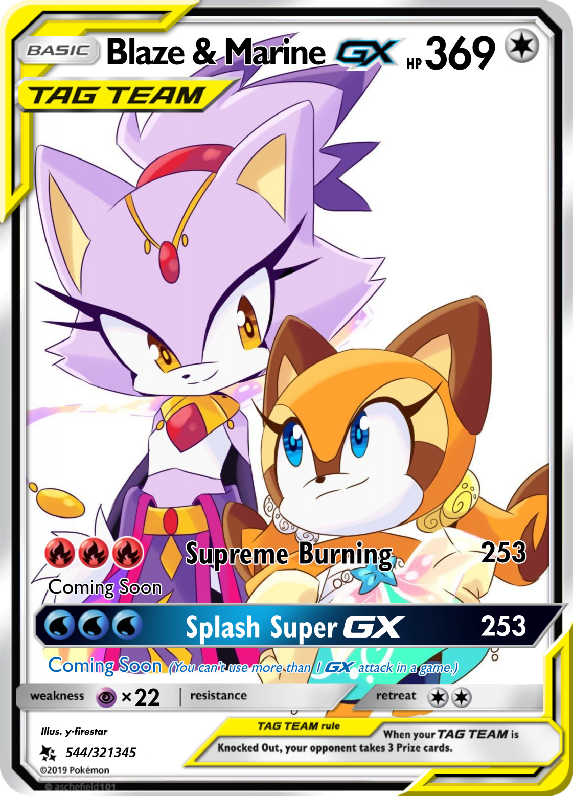 Blaze & Marine GX Tag Team Blank Meme Template