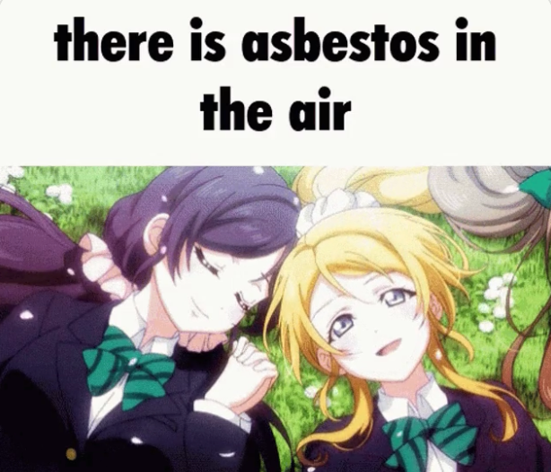 There is asbestos in the air Blank Meme Template