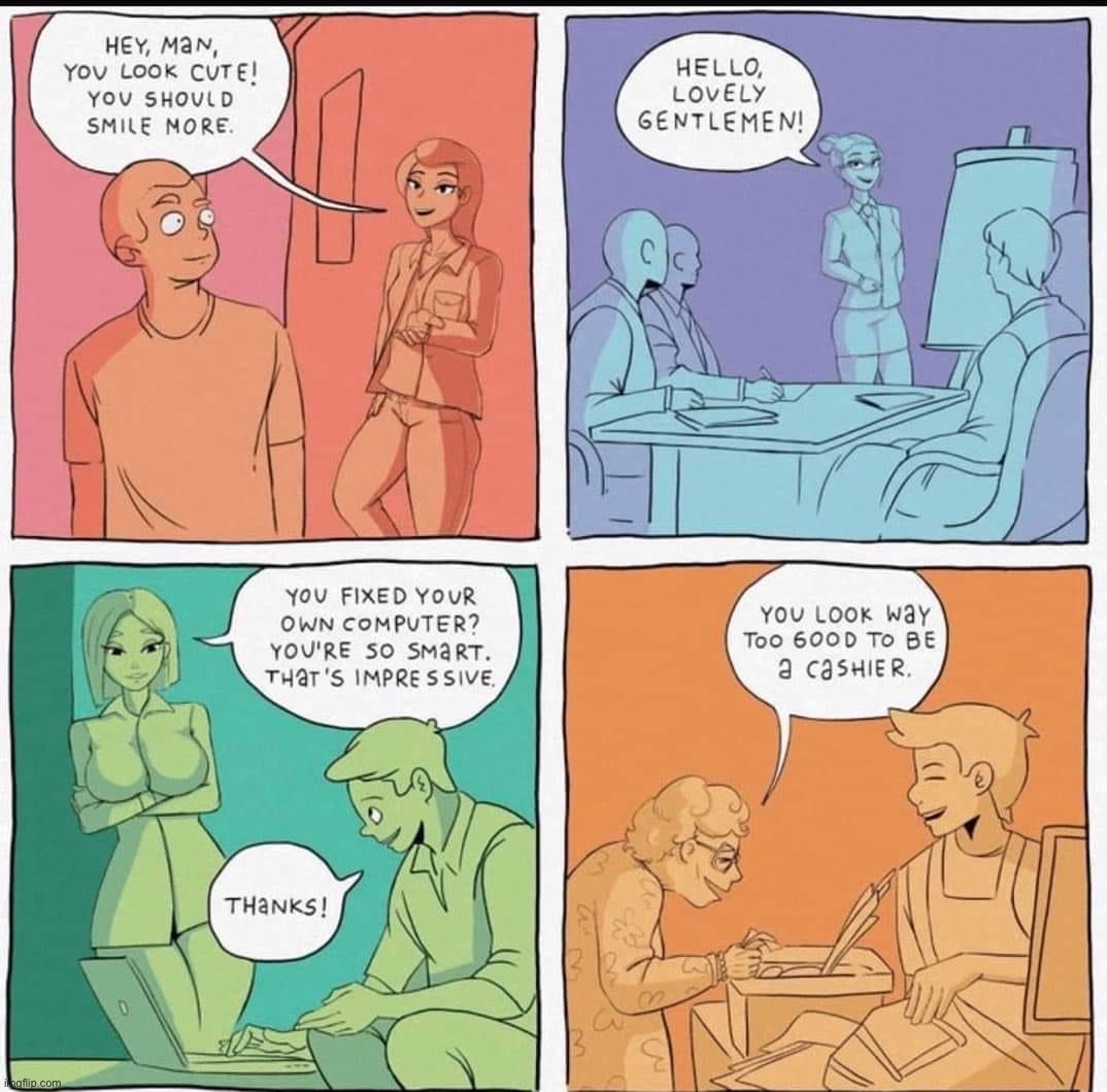 Casual sexism comic | image tagged in casual sexism comic | made w/ Imgflip meme maker