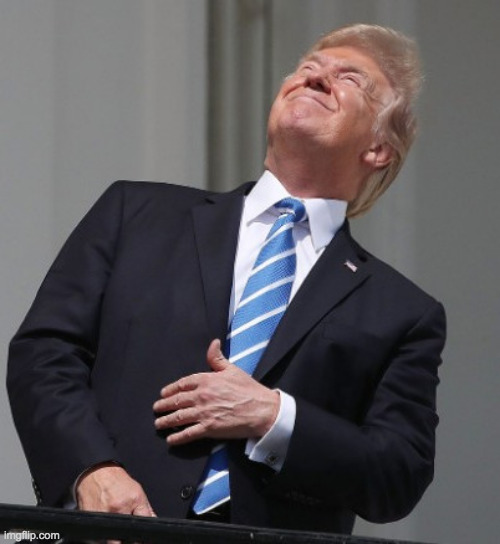 Trump Eclipse | image tagged in trump eclipse | made w/ Imgflip meme maker