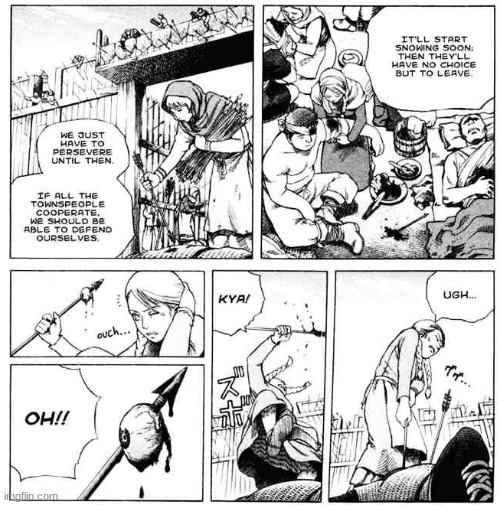 its a crappy .PDF copy and translation, the "oh!" is suppossed to be something else, but i still like these panels | made w/ Imgflip meme maker