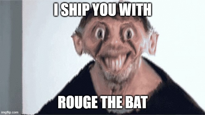 I SHIP YOU WITH ROUGE THE BAT | made w/ Imgflip meme maker