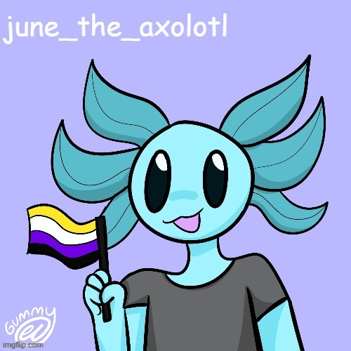HUGE shout-out to Gummy_Axolotl for doing this for me I love it SOO much! Edit: their other art at https://gummysartuwu.blogspot | image tagged in art,furries,lgbtq | made w/ Imgflip meme maker