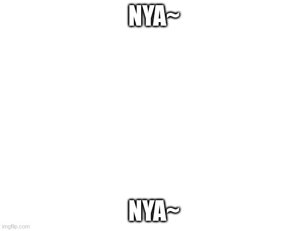 NYA~; NYA~ | made w/ Imgflip meme maker