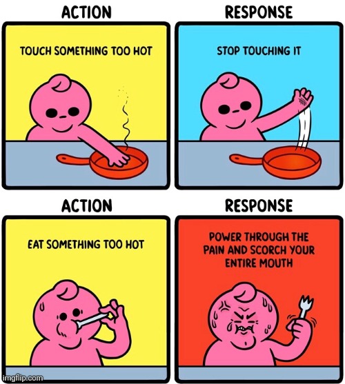 Pan, fork | image tagged in frying pan,pan,fork,forks,comics,comics/cartoons | made w/ Imgflip meme maker