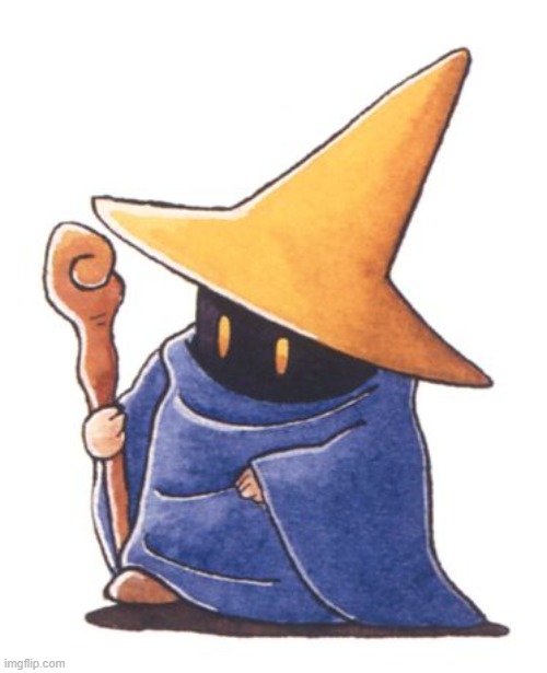 black mage | image tagged in black mage | made w/ Imgflip meme maker