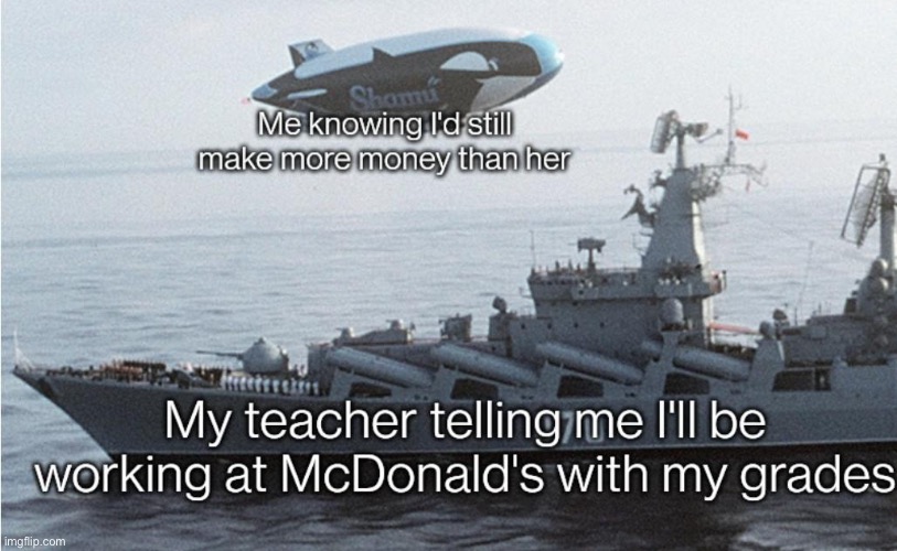 If i work at McDonalds, I can make more money than her, so HA. | image tagged in repost,mcdonalds,memes,funny,teacher,relatable memes | made w/ Imgflip meme maker