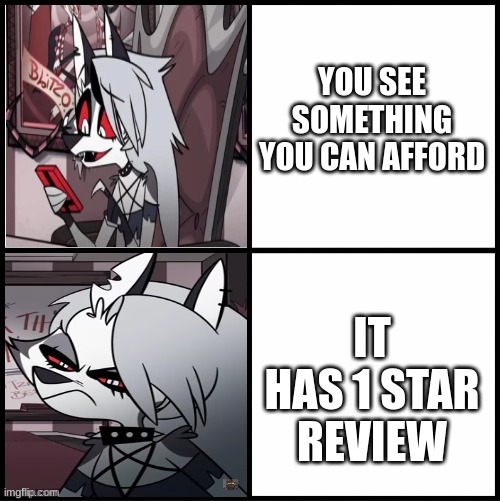 Loona Drake | YOU SEE SOMETHING YOU CAN AFFORD; IT HAS 1 STAR REVIEW | image tagged in loona drake | made w/ Imgflip meme maker