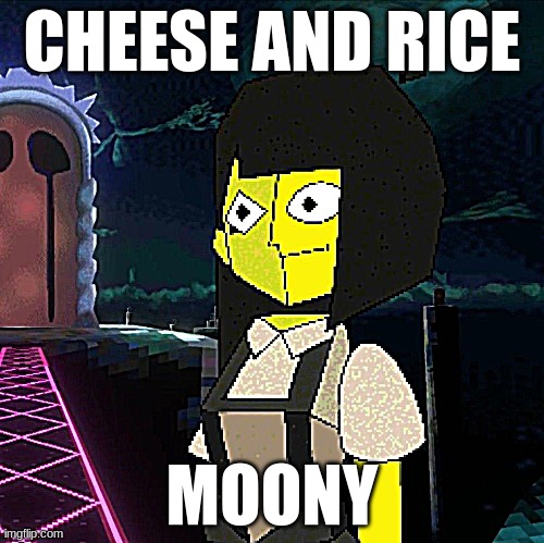 cheese and rice moony | CHEESE AND RICE; MOONY | image tagged in death penalty | made w/ Imgflip meme maker