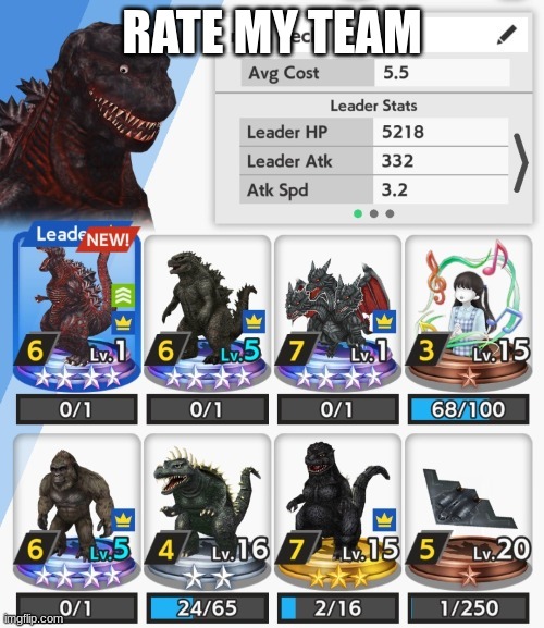 geq | RATE MY TEAM | made w/ Imgflip meme maker