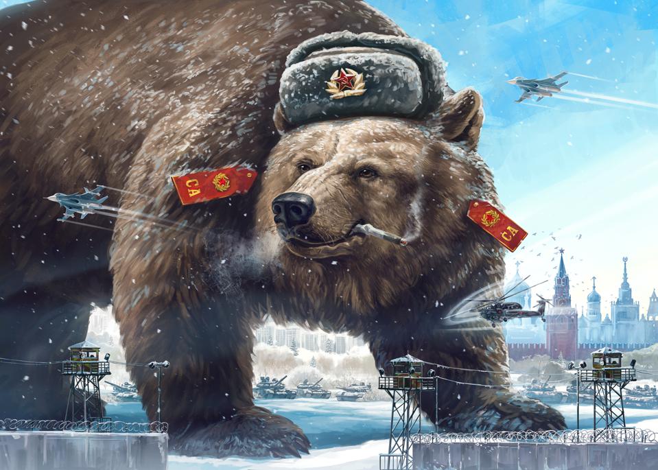 High Quality russian bear Blank Meme Template