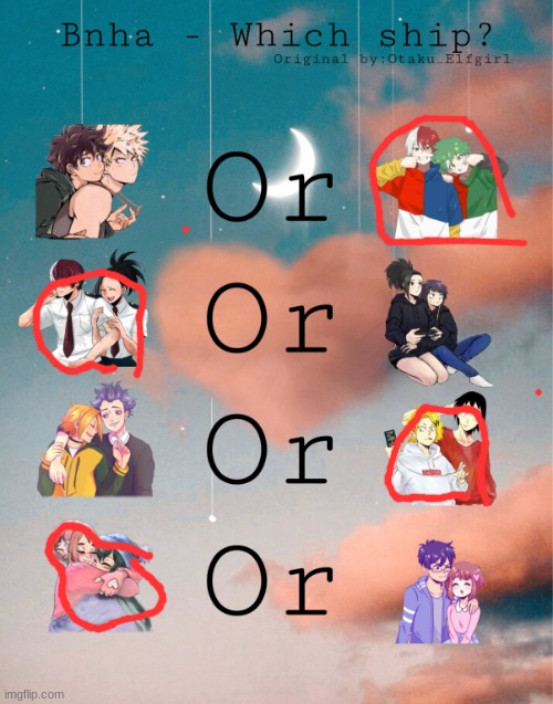 Bnha- Which ship? | image tagged in bnha- which ship,ships | made w/ Imgflip meme maker
