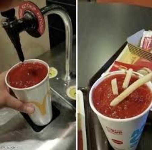I just need ketchup... | image tagged in too much ketchup,cursed food | made w/ Imgflip meme maker