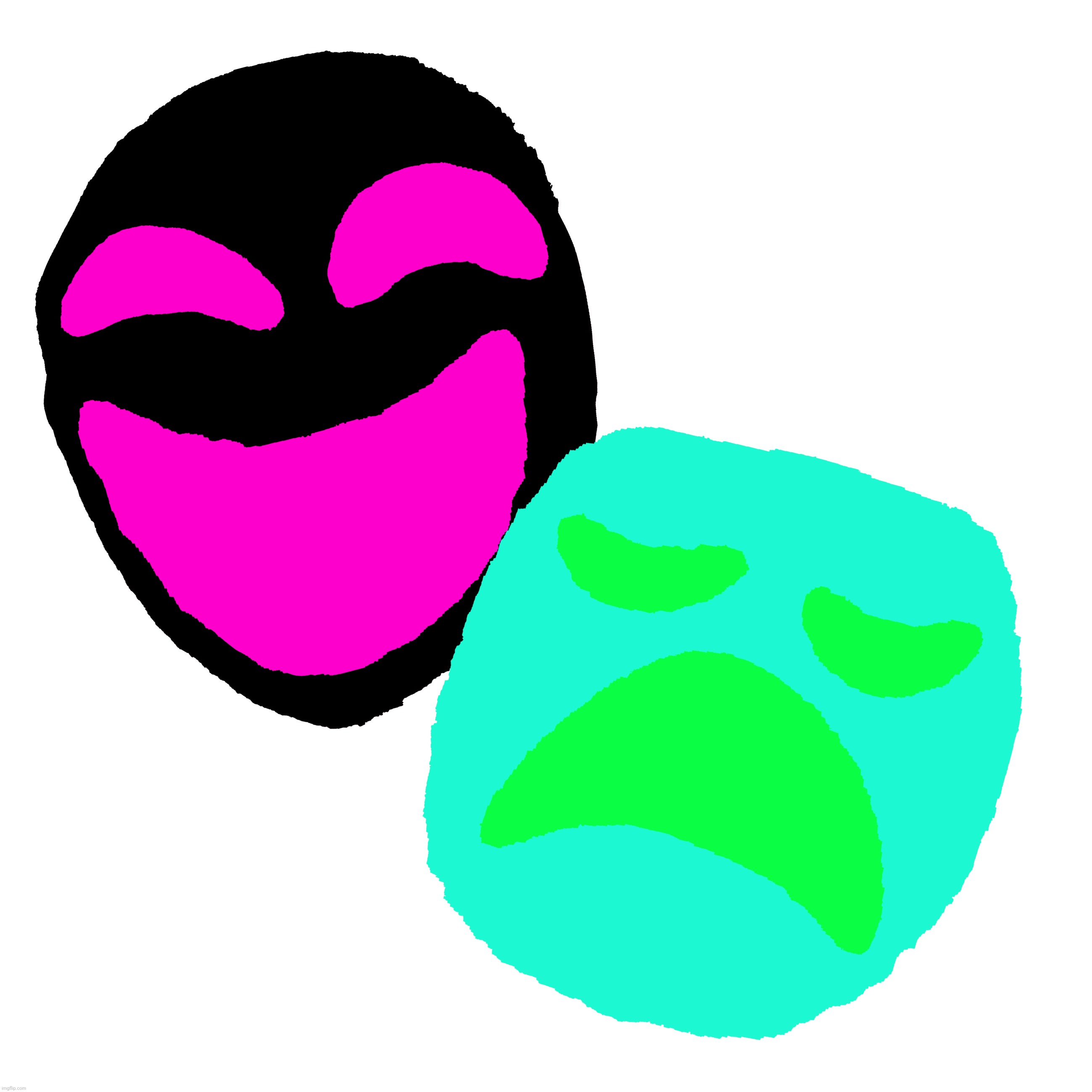 E-142 (Red face dude) and E-144 (Green head man) | made w/ Imgflip meme maker