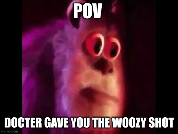 66 | POV; DOCTER GAVE YOU THE WOOZY SHOT | image tagged in sully groan,doctor | made w/ Imgflip meme maker